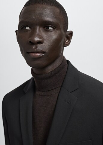 MANGO MAN Super Slim Fit Business Blazer 'Paris' in Black