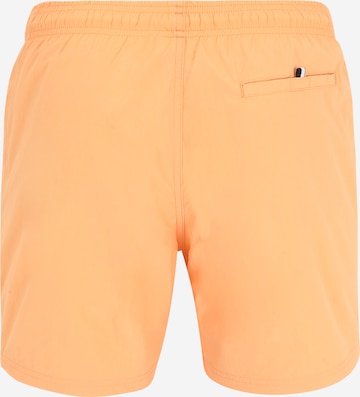 BOSS Black Board Shorts 'Octopus' in Orange