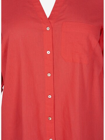 Zizzi Bluse 'VFLEX' in Rot