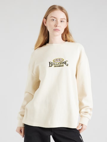 BILLABONGSweater majica 'SINCE 73' - bijela boja: prednji dio
