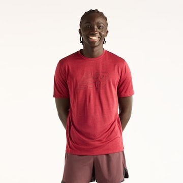 new balance Functioneel shirt 'RC Essential Graphic T-Shirt' in Rood: voorkant