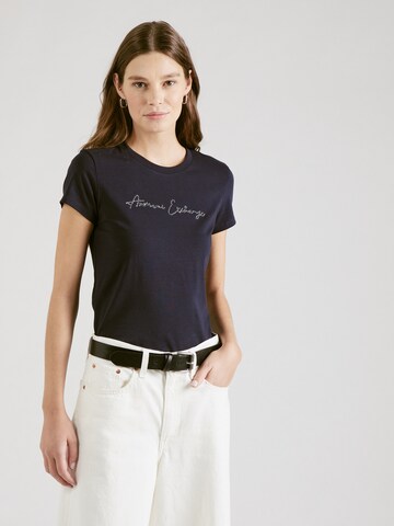 T-shirt ARMANI EXCHANGE en bleu : devant