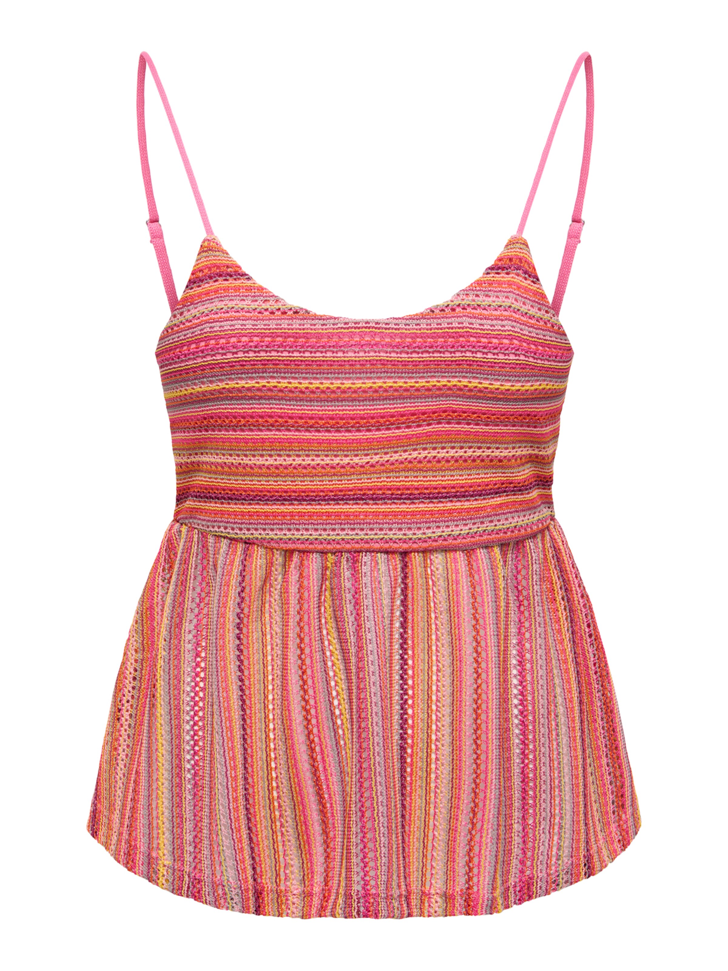 ONLY Вязаный топ 'ONLSANDY' в Ярко-розовый: спереди