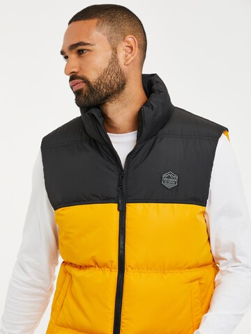 Threadbare Weste 'Gilet Lethame' in Gelb