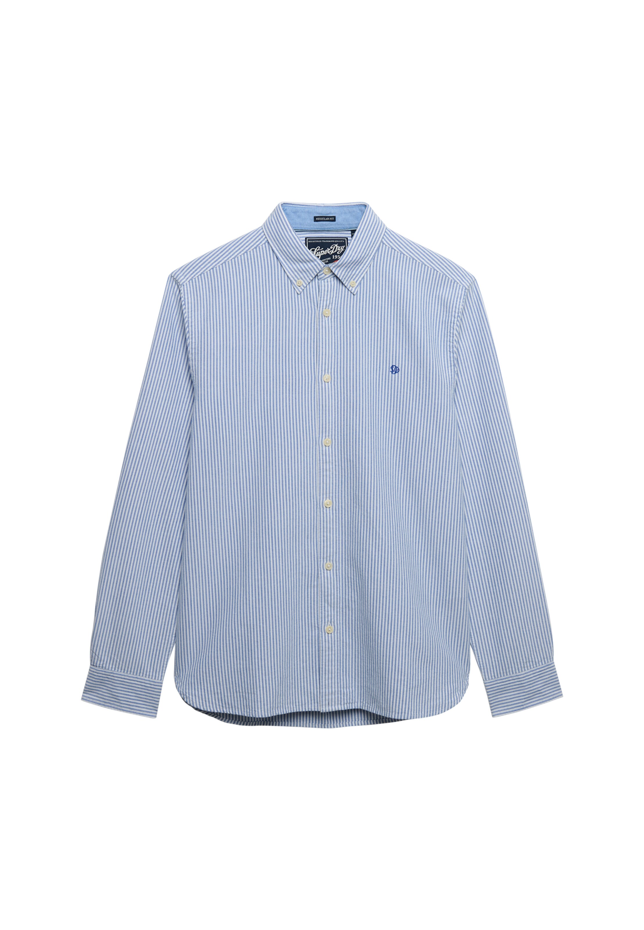 Superdry Button Up Shirt 'Oxford Preppy' in Blue / White, Item view