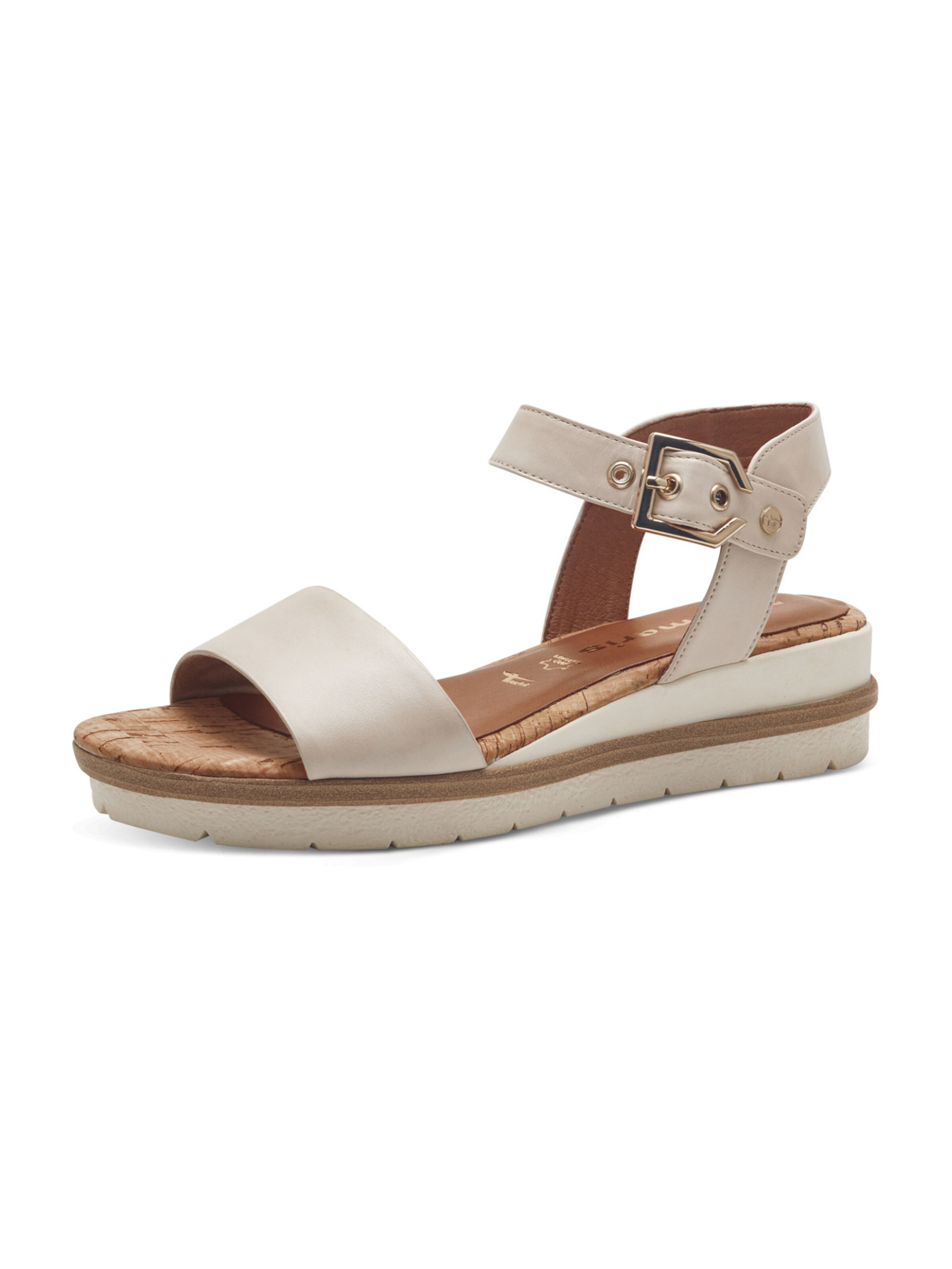 Sandales Tamaris en beige : devant