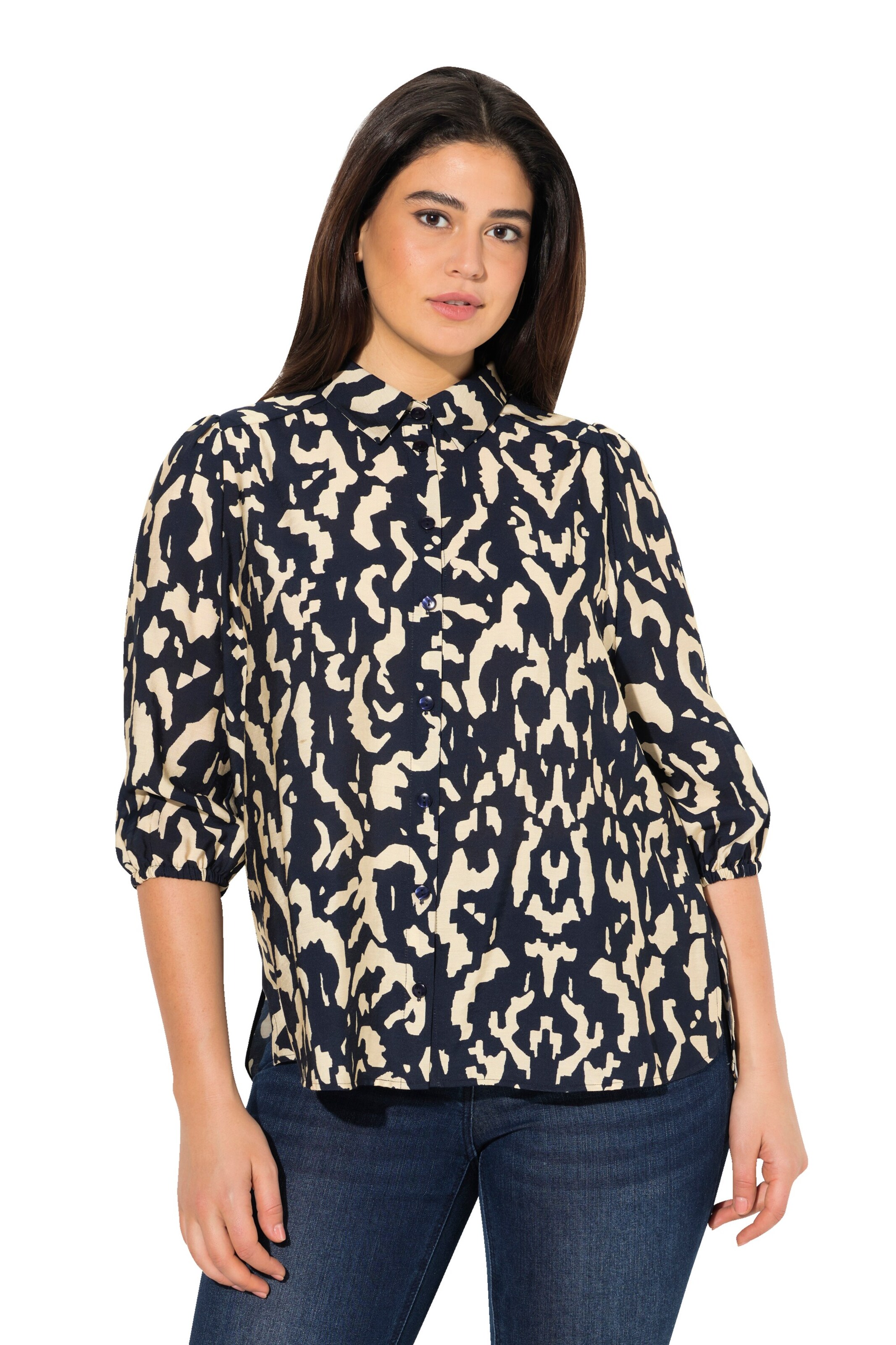 Ulla Popken Blouse in Black: front