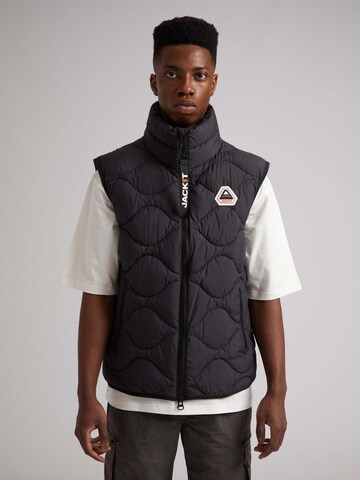 JACK1T Weste 'Gilet' in Schwarz: Vorderseite