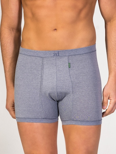 zd ZERO DEFECTS Boxer shorts 'Helios fly front boxer' in Blue denim, Item view