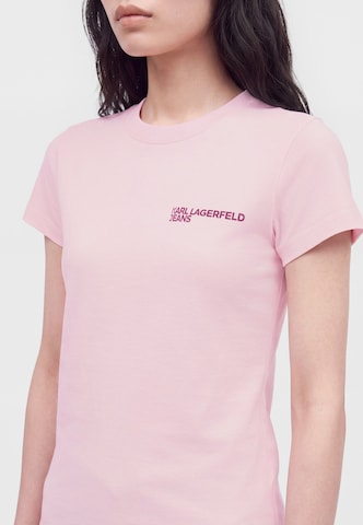 KARL LAGERFELD JEANS Póló - rózsaszín