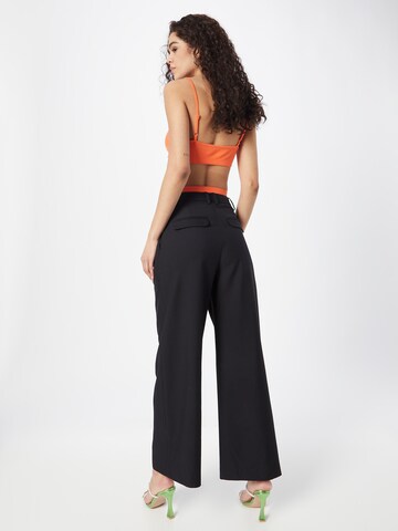 WEEKDAY Wide leg Pleat-Front Pants 'Esme' in Black