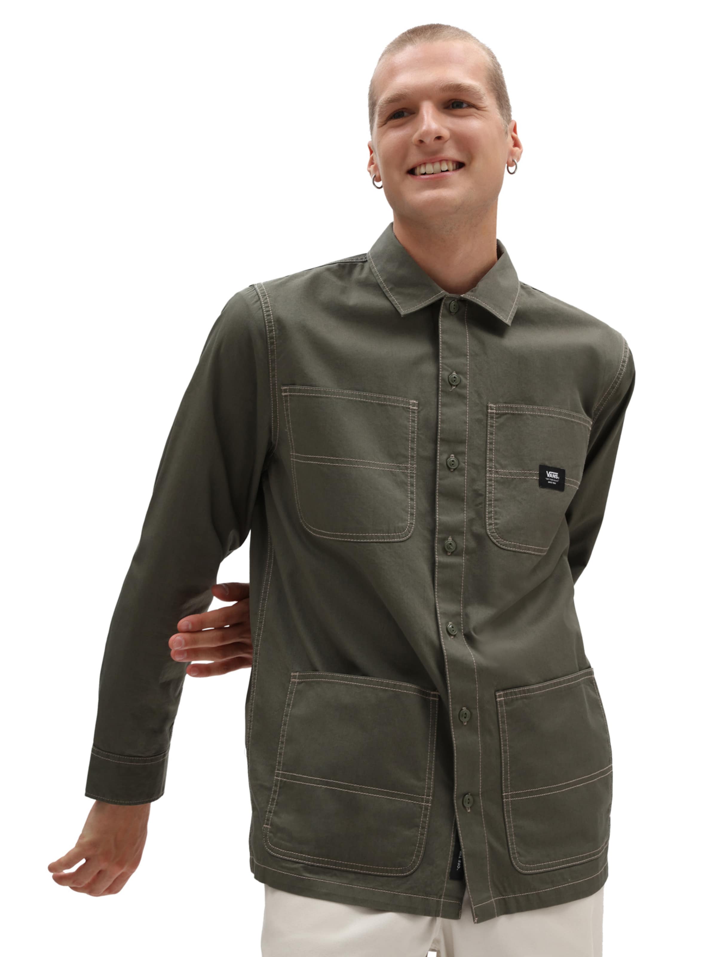 Männer Hemden VANS Hemd 'Bayview' in Khaki - XR84027