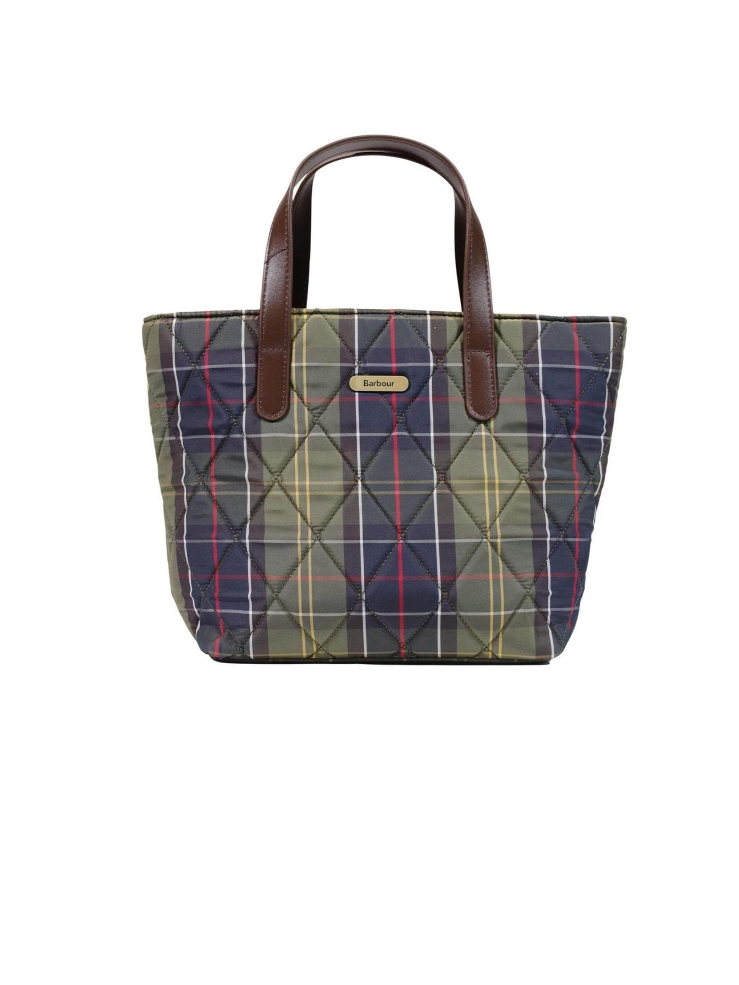 Barbour Shoulder Bag 'MINI QUILTED TOTE BAG 262MLBA0431' in Green: front