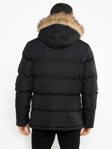 Threadbare Winter Jacket 'Arnwood' in Black