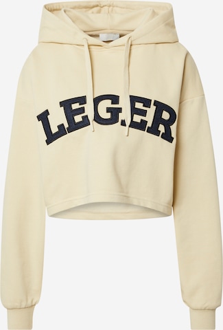 LeGer by Lena Gercke - Sweatshirt 'Fame' em bege: frente
