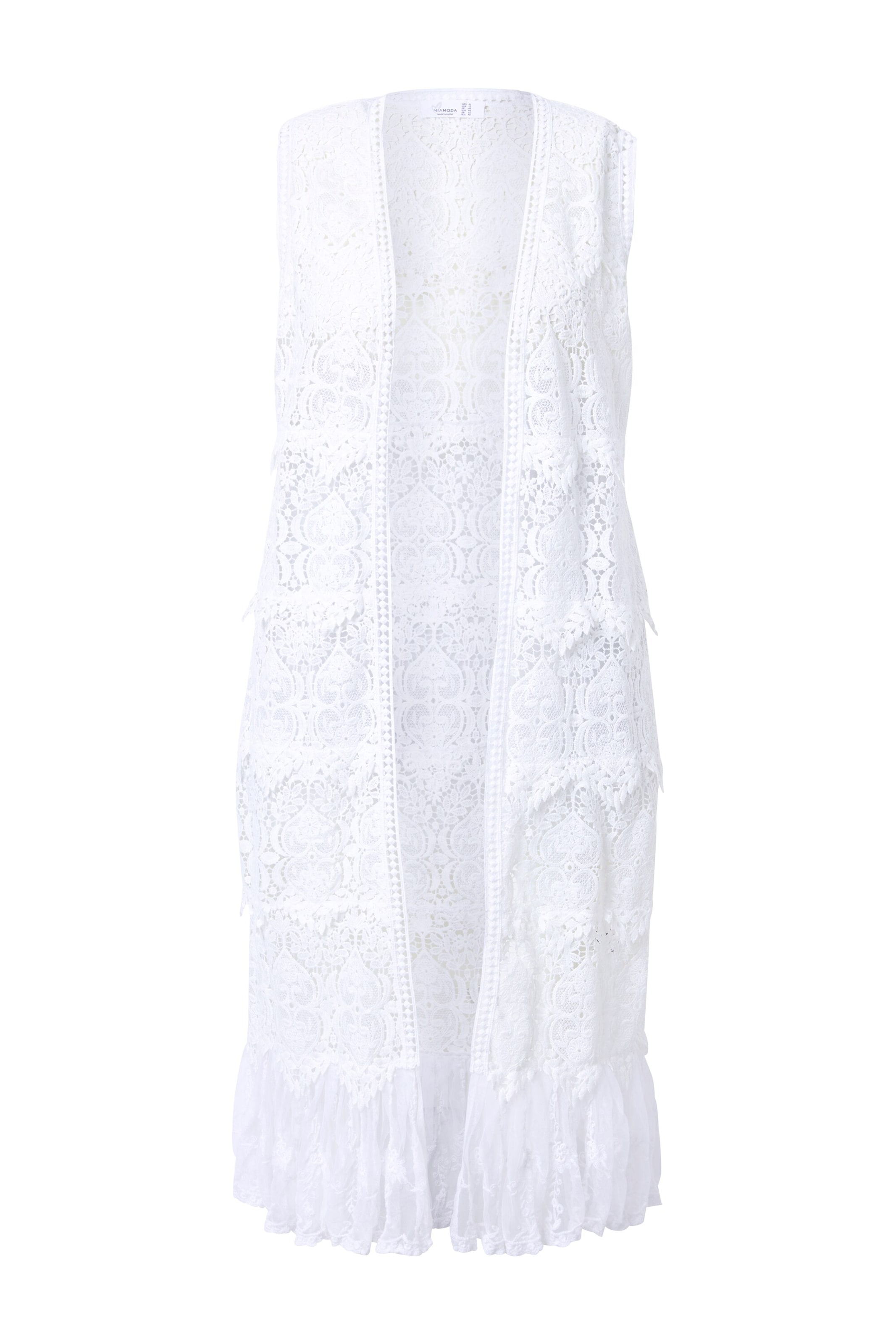 MIAMODA Kimono in Wit: voorkant