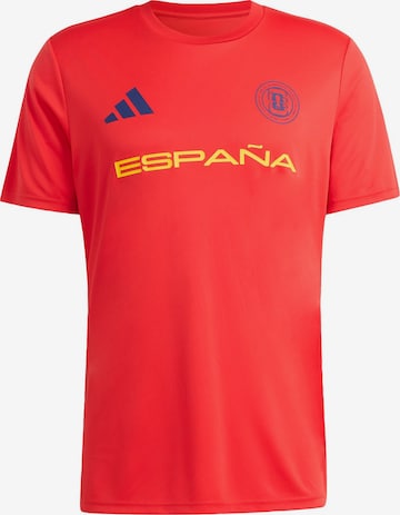 ADIDAS PERFORMANCE - Camisa funcionais em vermelho: frente