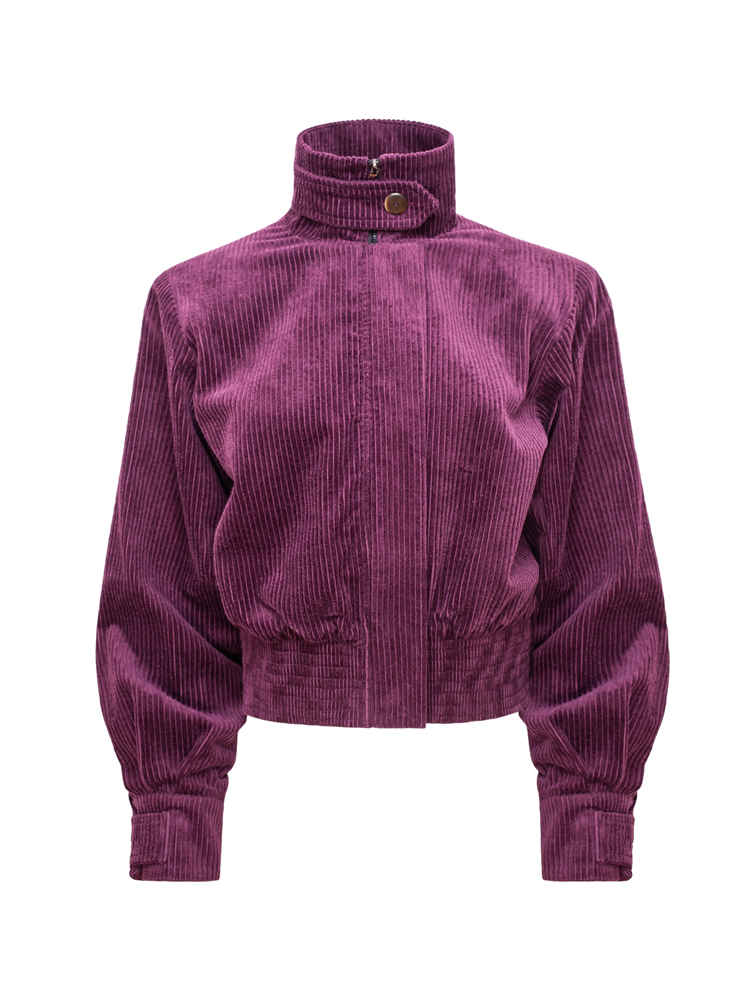 mandragora - Chaqueta de entretiempo 'Barro' en rosa: frente