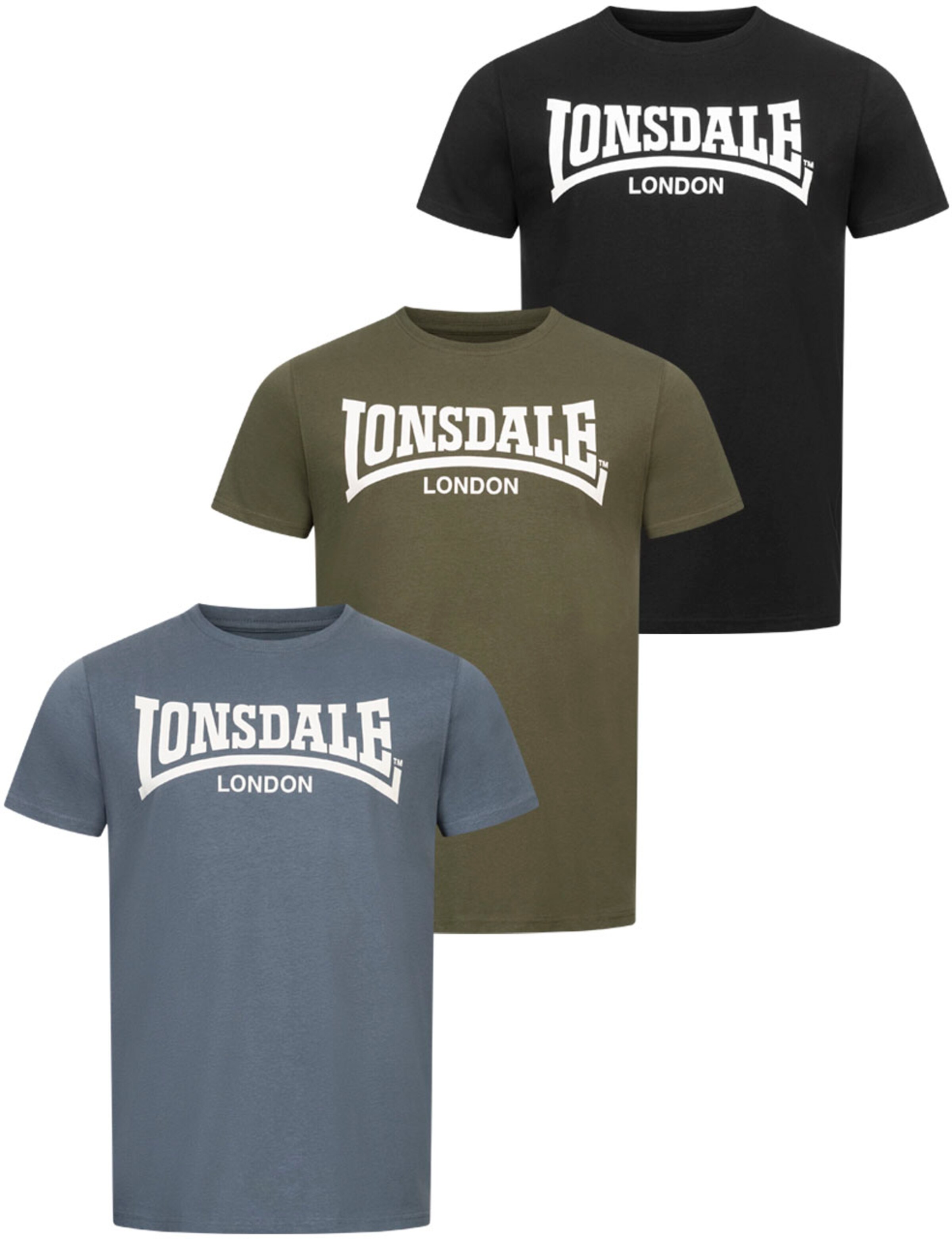 LONSDALE - Camisa em azul: frente