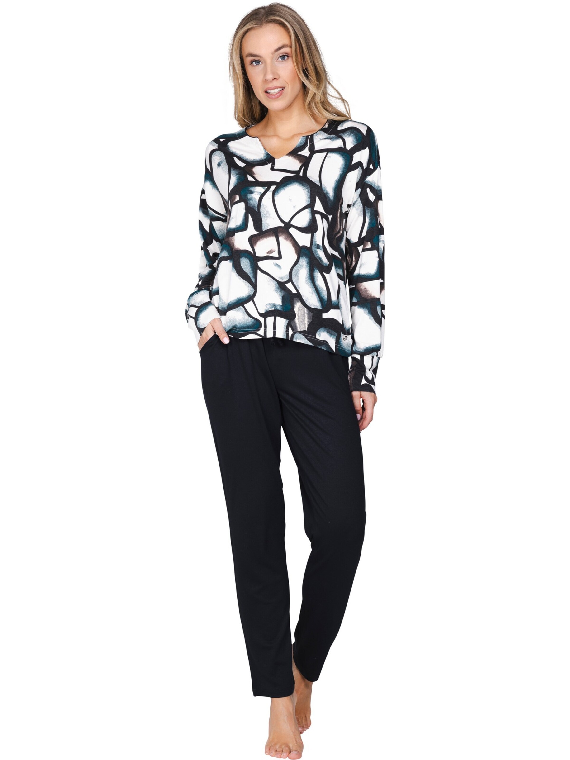 Pastunette Pajama 'Premium - Midnight Haze' in Beige