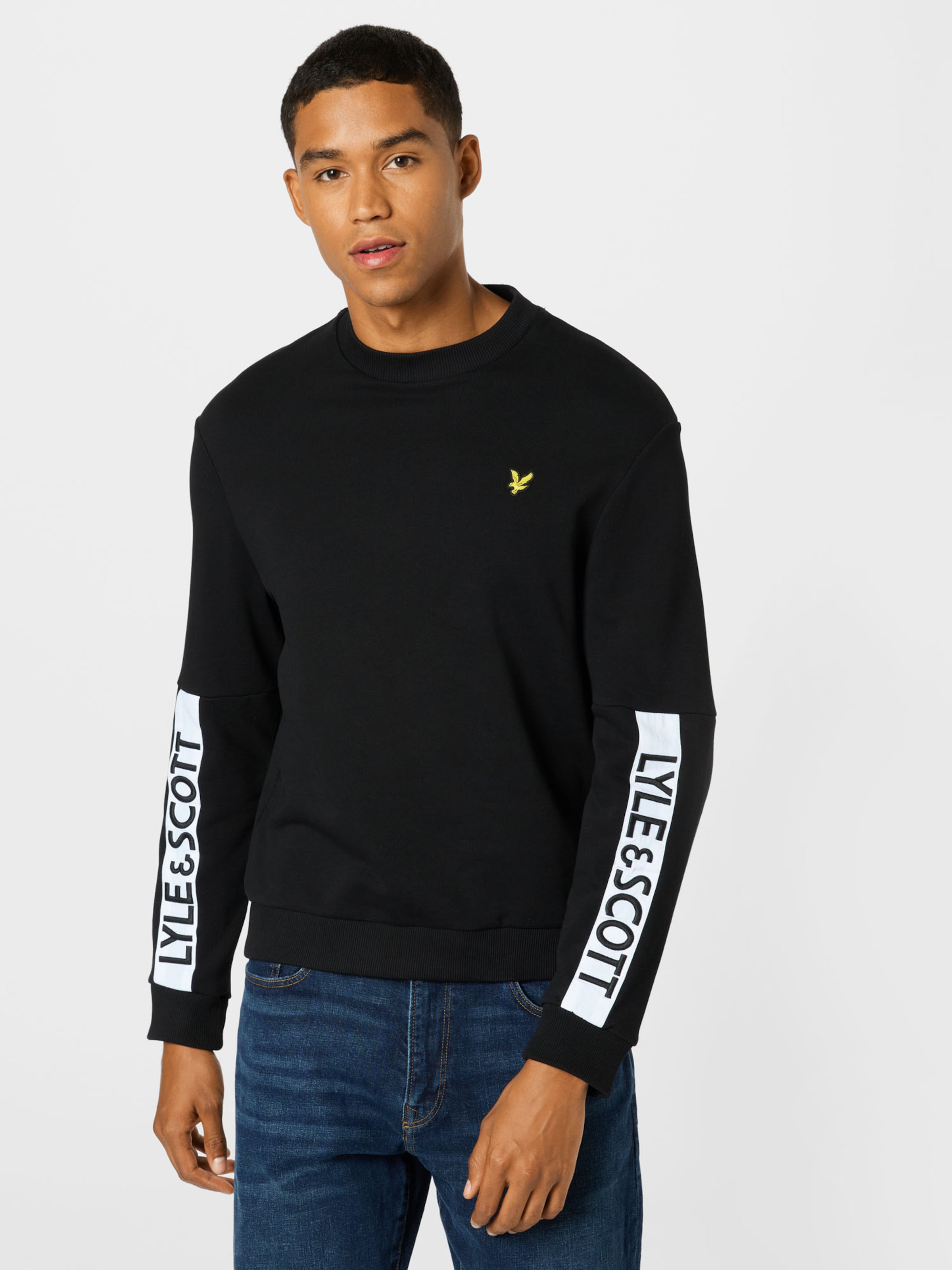 Männer Sweat Lyle & Scott Sweatshirt in Schwarz - XM90465 Männer Sweat Lyle & Scott Sweatshirt in Schwarz - XM90465