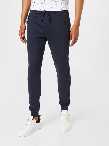 Cars Jeans Tapered Housut 'LAX' värissä sininen: edessä