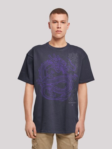 F4NT4STIC Shirt 'Drache Japan' in Schwarz: Vorderseite