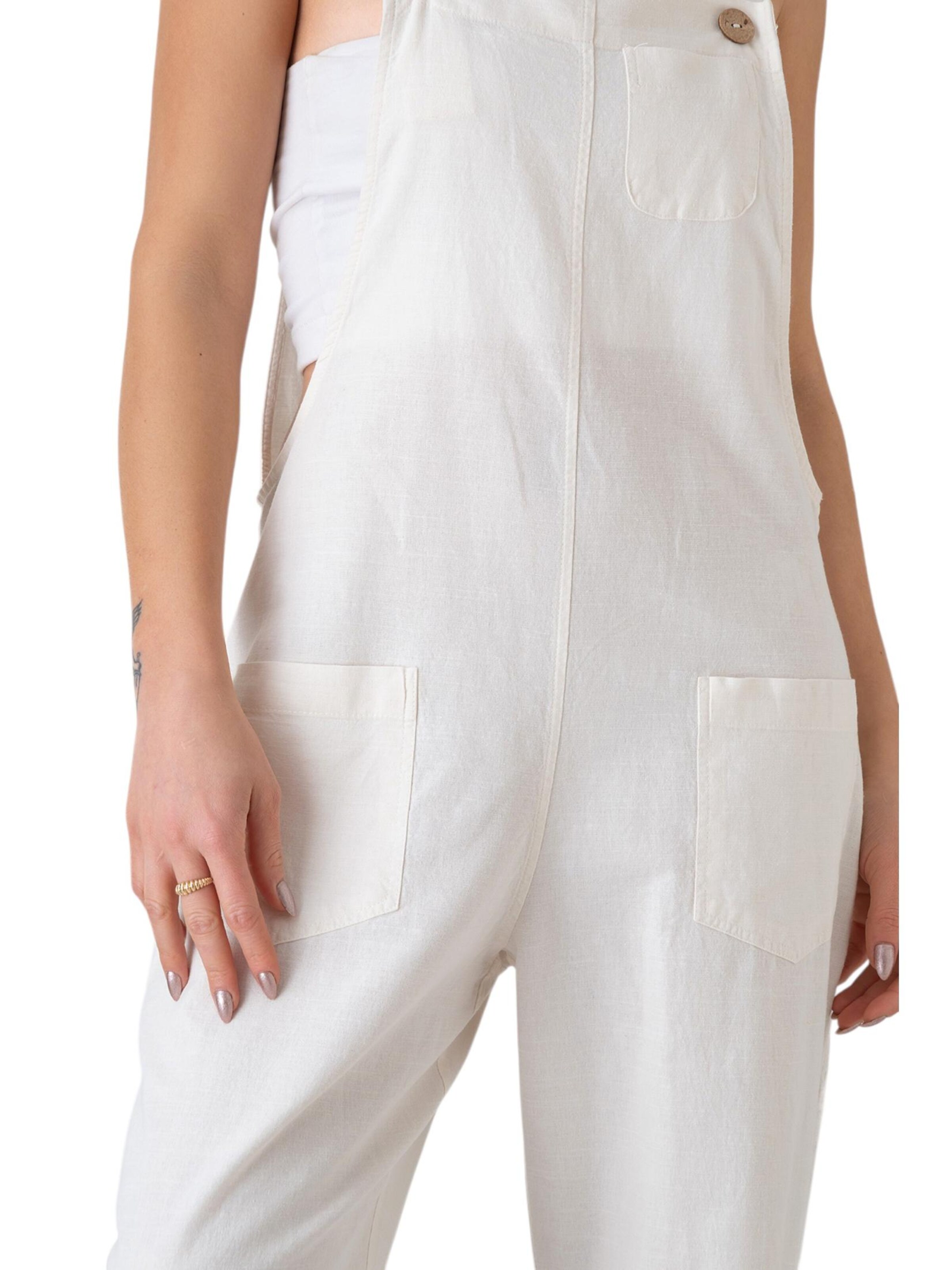 Loosefit Salopette 'Roa' WENOR en blanc