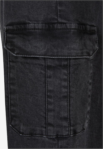 Urban Classics - Pierna ancha Pantalón vaquero cargo en negro