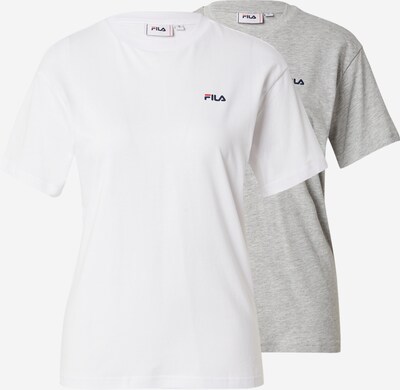 FILA T-shirt fonctionnel 'BARI' en bleu marine / gris chiné / rouge / blanc, Vue avec produit