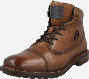 bugatti Lace-Up Boots 'Masat' in Brown: front