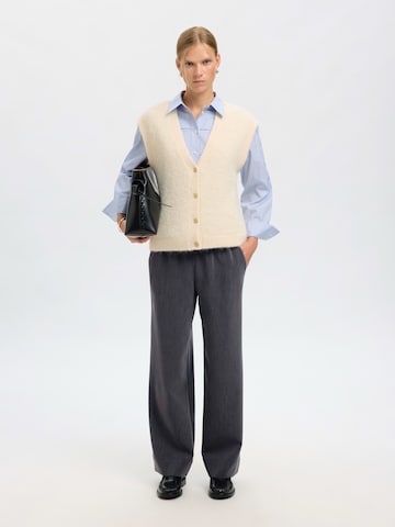 SELECTED - Pierna ancha Pantalón 'SLFPATRICIA' en gris