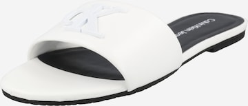 Calvin Klein Jeans Mule in White: front