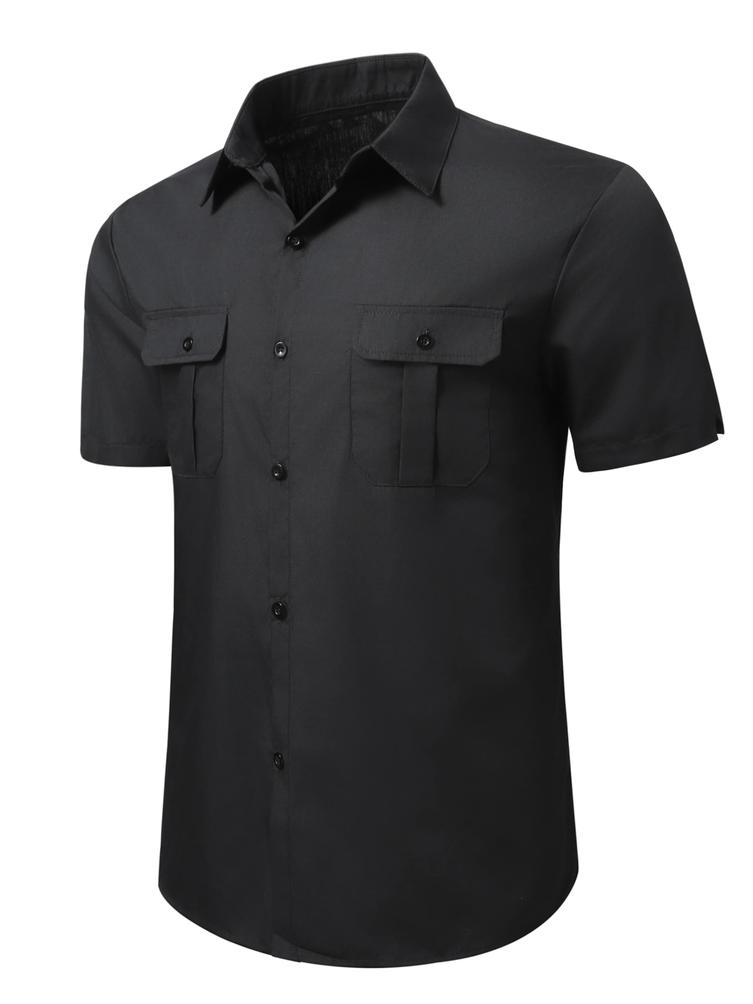 YOUTHUP Comfort Fit Hemd 'Berchtesgaden'‌‌‌‌ in Schwarz