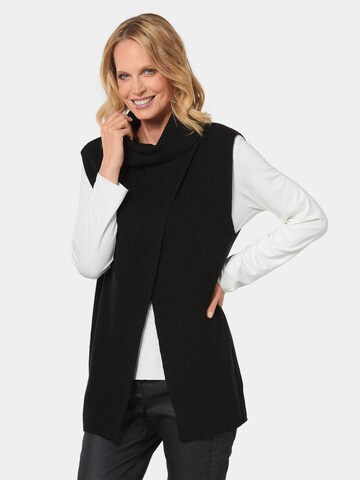 Goldner Pullover in Schwarz: Vorderseite