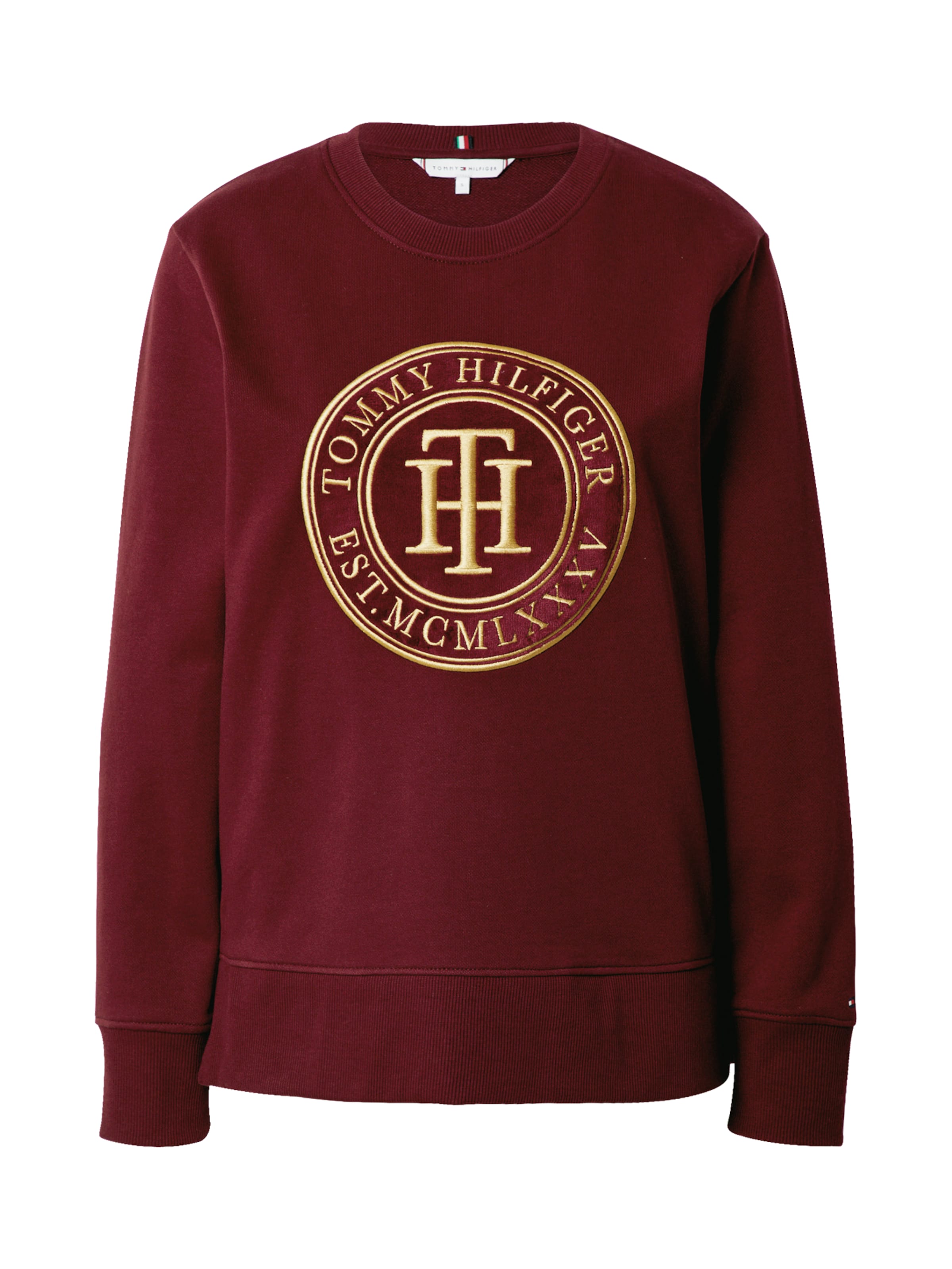 tommy hilfiger maroon hoodie