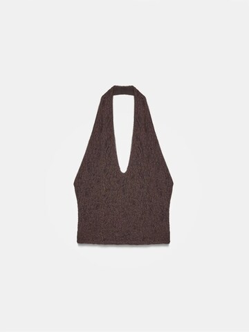 Dilvin Top in Brown: front