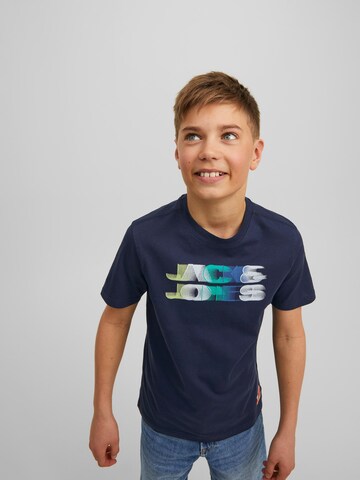 Jack & Jones Junior Tričko 'Chack' – modrá