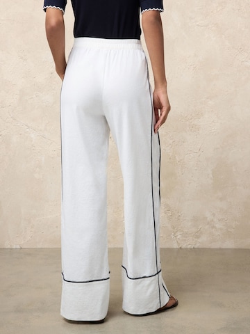 Wide Leg Pantalon Next en blanc