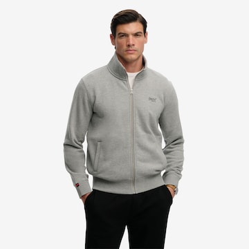 Superdry & Co Sweatjacke in Grau: Vorderseite