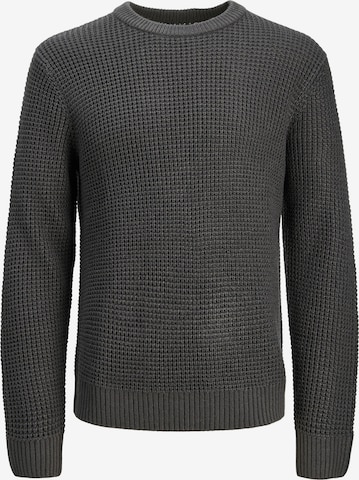 JACK & JONES Свитер 'JJGLOBAL' в Серый: спереди