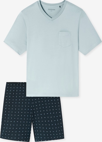 Pyjama court 'Comfort Essentials' SCHIESSER en bleu : devant