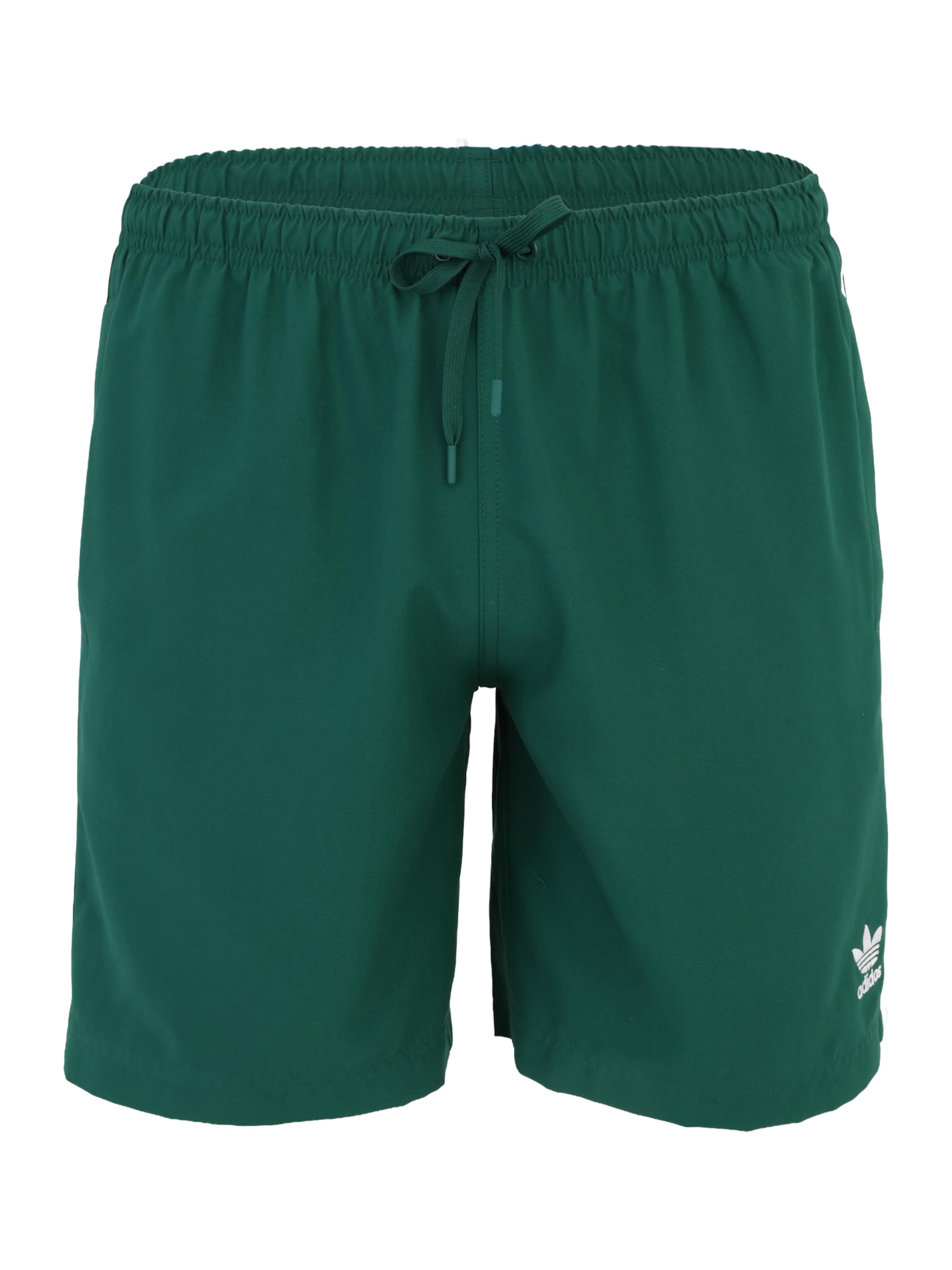 ADIDAS ORIGINALS Badshorts 'Adicolor' i smaragd / vit, Produktvy