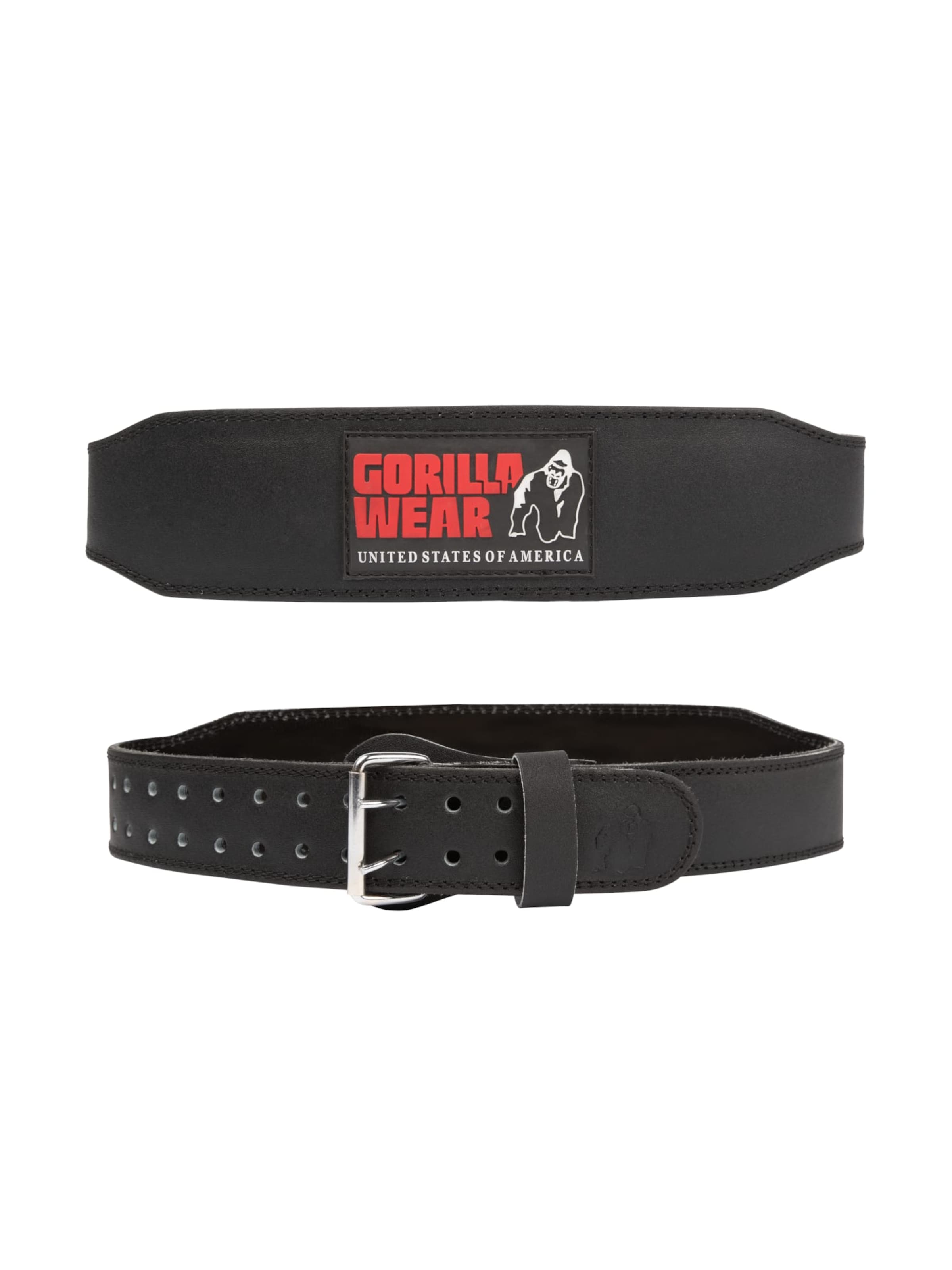 Ceinture de sport Gorilla Wear en noir : devant