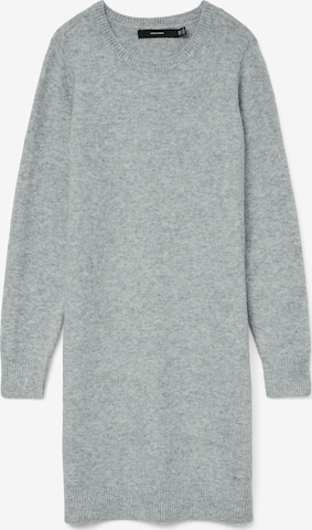 Vero Moda CurvePletena haljina 'VMCBOOM' - siva boja: prednji dio