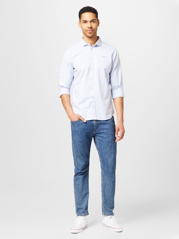 FQ1924 Regular fit Button Up Shirt 'Steven' in Blue