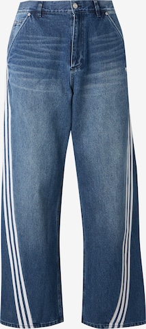 ADIDAS ORIGINALS - Folgado Calças de ganga 'A6' em azul: frente