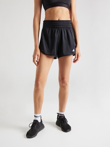 ADIDAS PERFORMANCE Regular Sportshorts 'Pacer Essentials High Rise' in Schwarz: predná strana