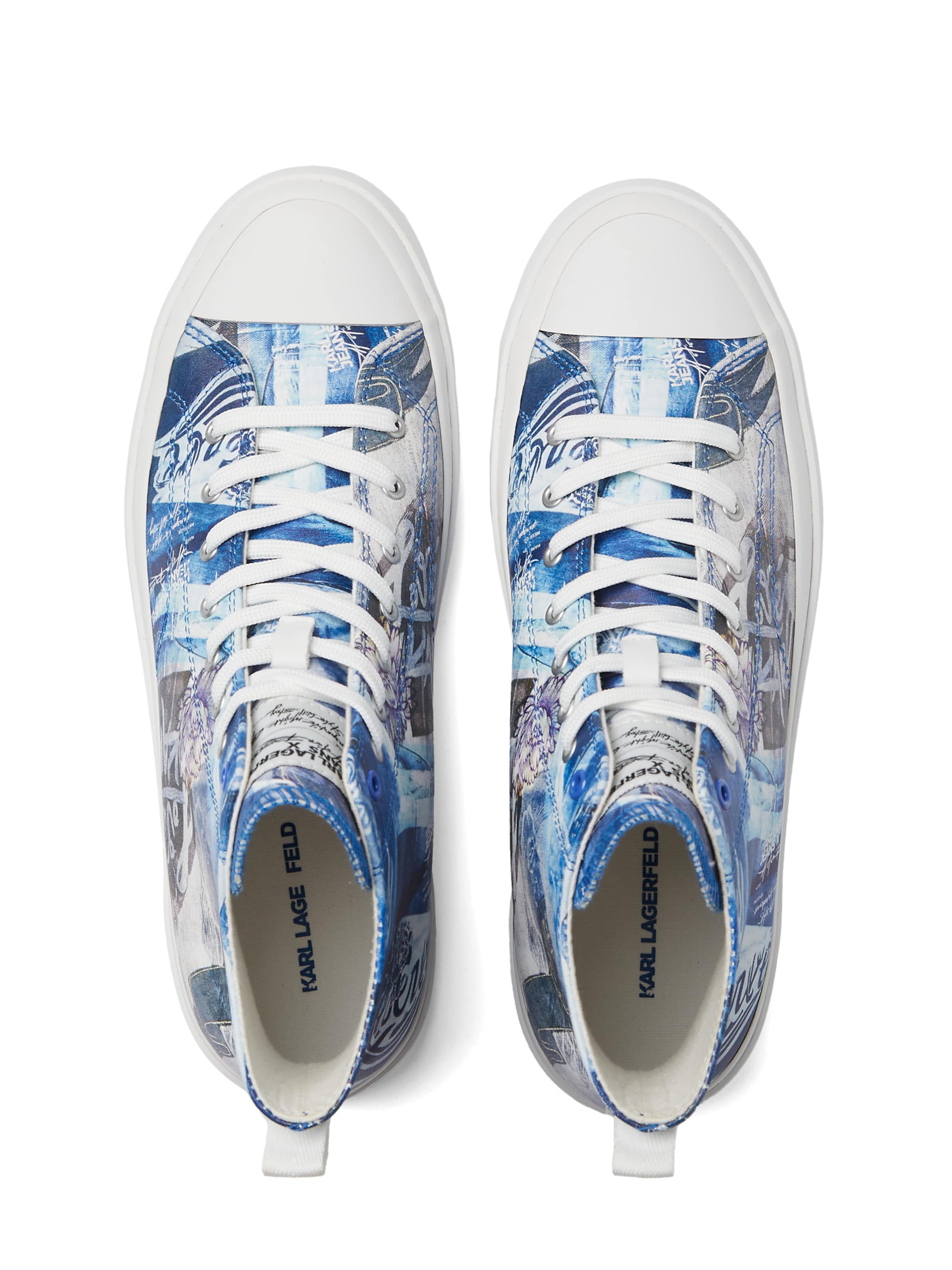 KARL LAGERFELD JEANSVisoke tenisice - plava boja