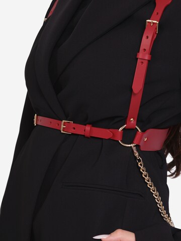 Haute Cuir Gürtel 'Tara Chain Harness'‌‌‌‌‌‌ in Rot